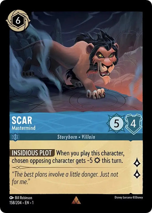 Scar - Mastermind (158/204) [The First Chapter] - Lorcana Single