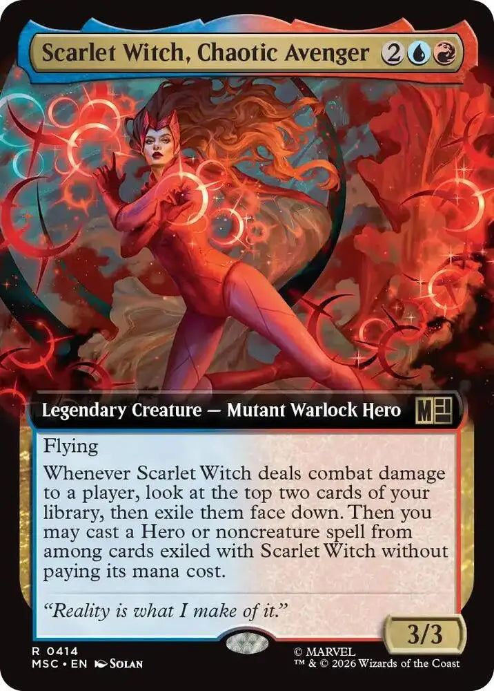 Scarlet Witch, Chaotic Avenger (Extended Art) (414) [Marvel Super Heroes Commander]