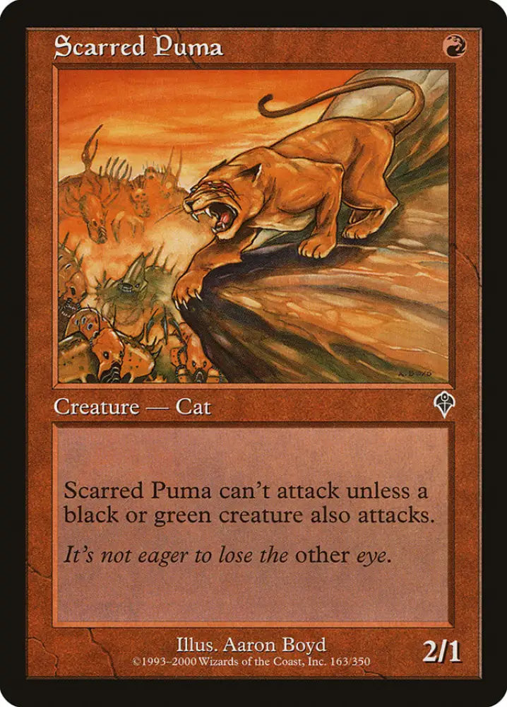 Scarred Puma [Invasion] - MTG Single