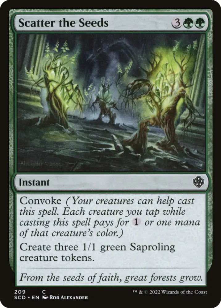 Scatter the Seeds [Starter Commander Decks] - MTG Single