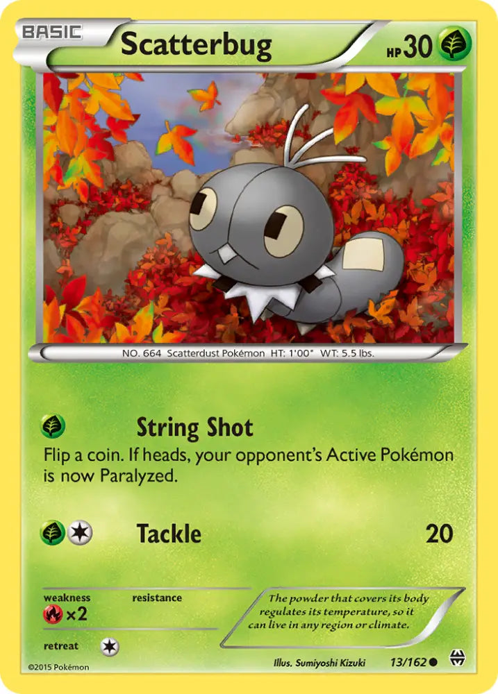 Scatterbug (13/162) [XY: BREAKthrough] - Pokemon Single