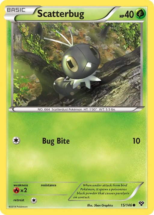 Scatterbug (15/146) [XY: Base Set] - Pokemon Single
