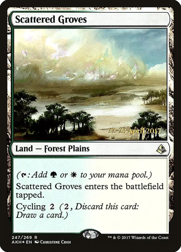 Scattered Groves [Amonkhet Prerelease Promos] - MTG Single
