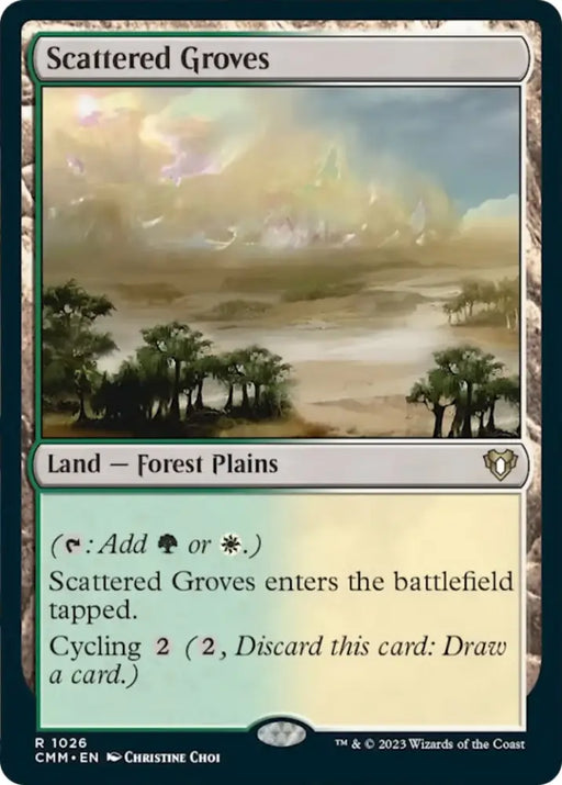 Scattered Groves [Commander Masters] - MTG Single