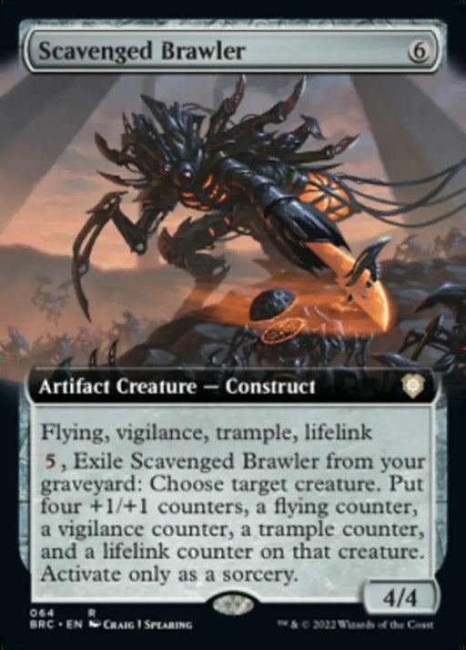 Scavenged Brawler (Extended Art) [The Brothers’ War Commander] - MTG Single