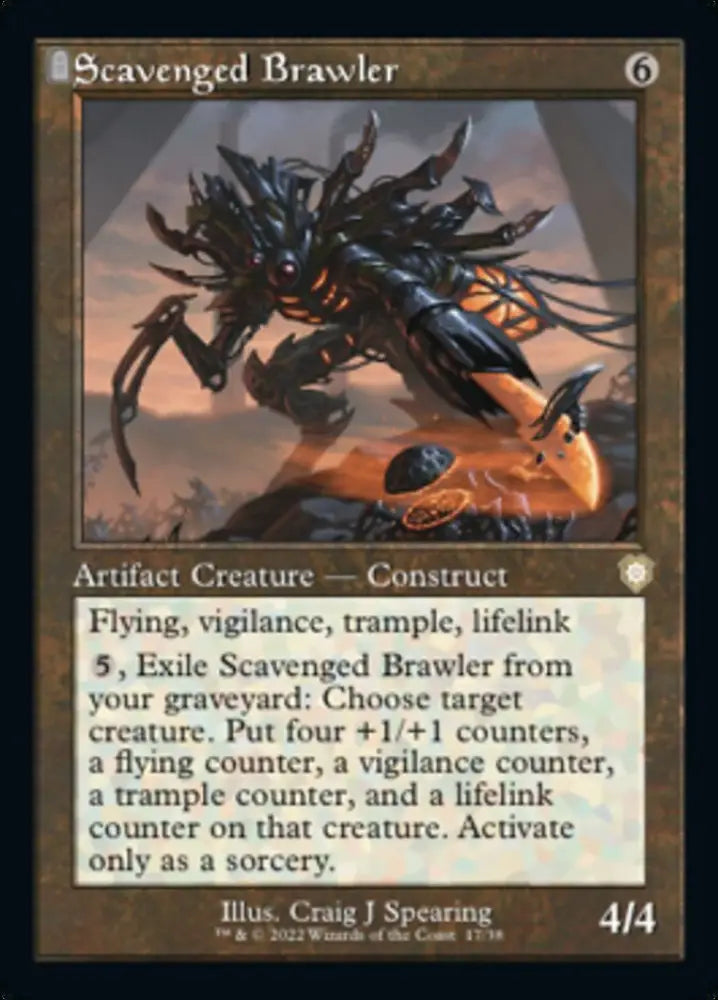 Scavenged Brawler (Retro) [The Brothers’ War Commander] - MTG Single