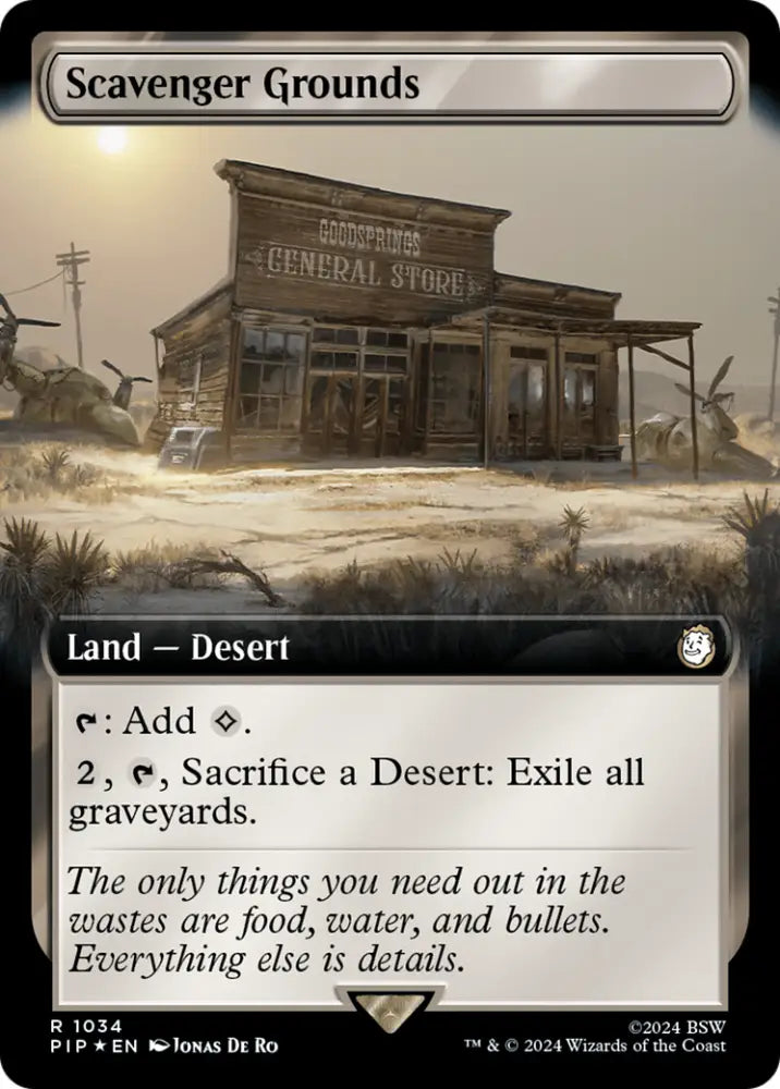 Scavenger Grounds (Extended Art) (Surge Foil) [Fallout] - MTG Single