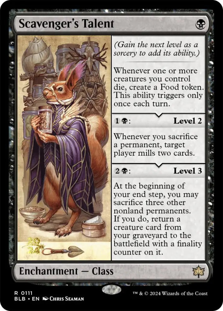Scavenger’s Talent [Bloomburrow Prerelease Promos] - MTG Single
