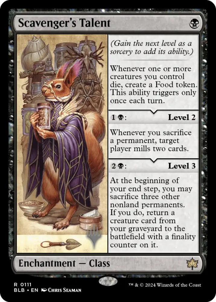 Scavenger’s Talent (Promo Pack) [Bloomburrow Promos] - MTG Single