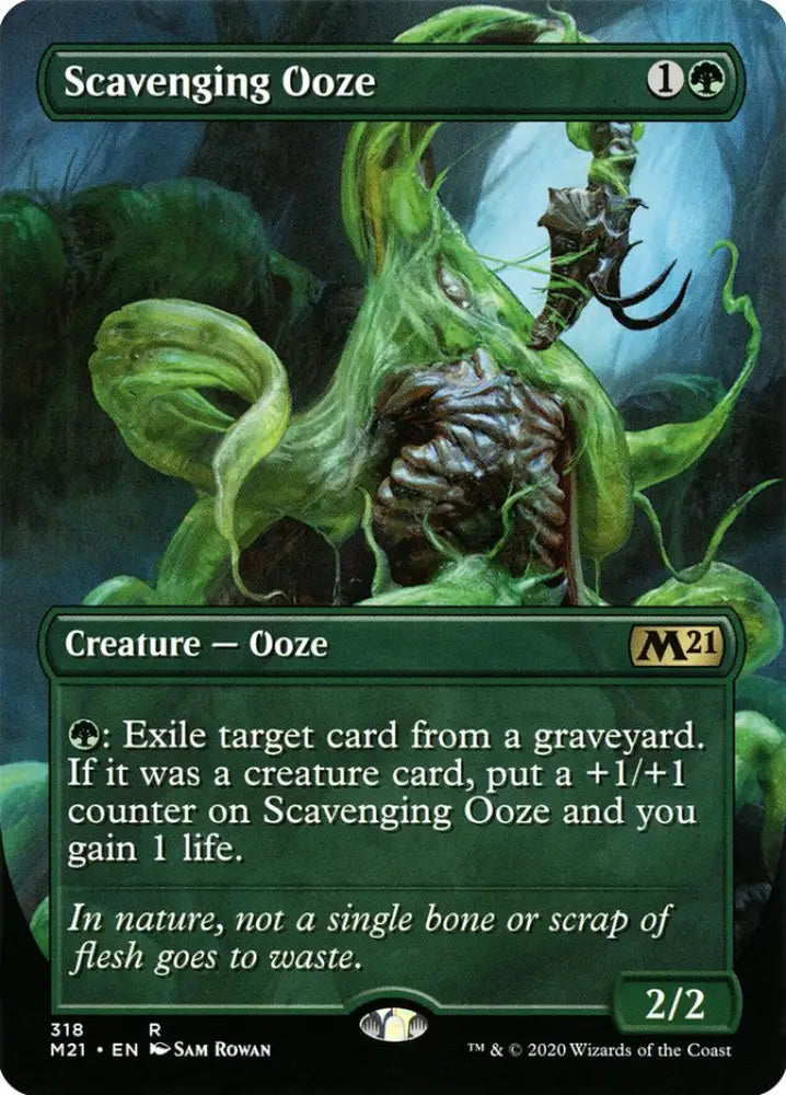 Scavenging Ooze (Borderless Alternate Art) [Core Set 2021] - MTG Single