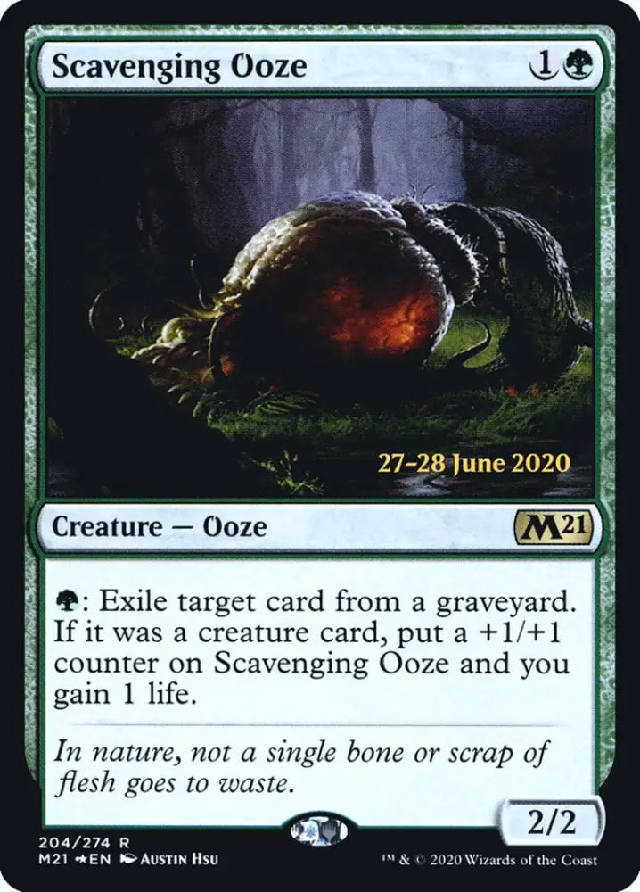 Scavenging Ooze [Core Set 2021 Prerelease Promos] - MTG Single