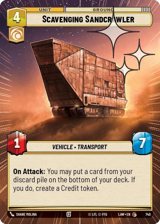 Scavenging Sandcrawler (Hyperspace Foil) (740) [A Lawless Time]