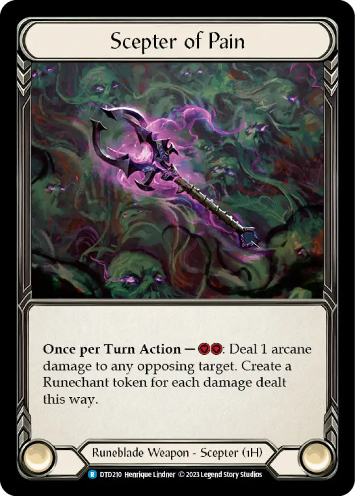 Scepter of Pain [Dusk Till Dawn] Cold Foil - Flesh And Blood Single