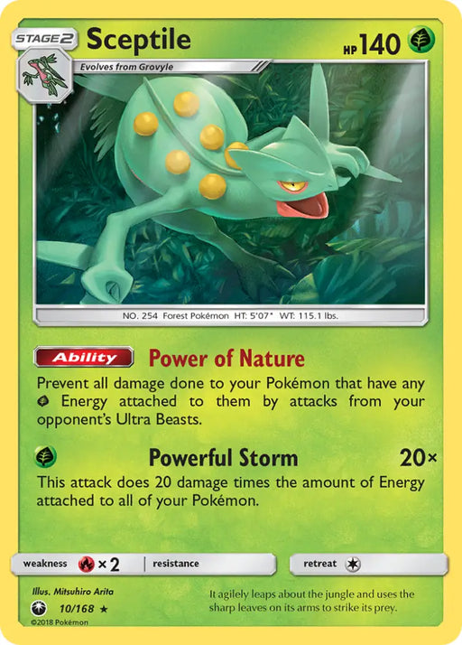Sceptile (10/168) [Sun & Moon: Celestial Storm] - Pokemon Single