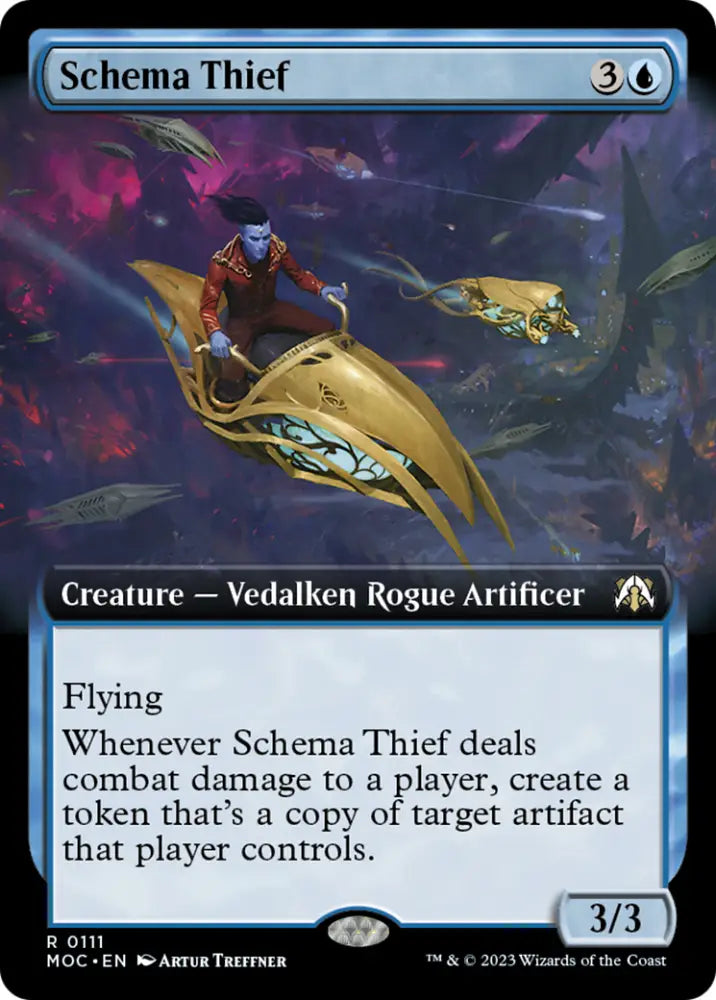 Schema Thief (Extended Art) [March of the Machine Commander] - MTG Single