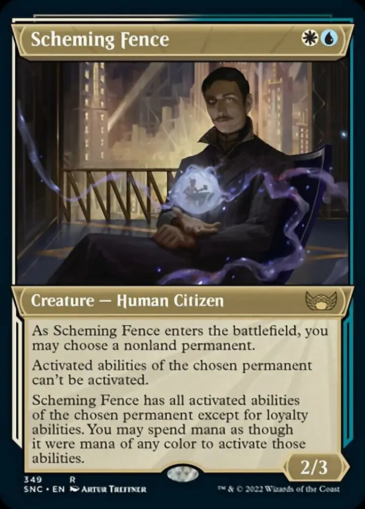 Scheming Fence (Showcase Art Deco) [Streets of New Capenna] - MTG Single