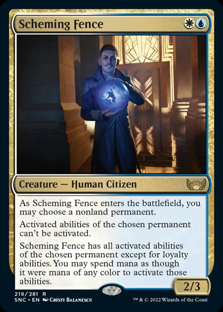 Scheming Fence [Streets of New Capenna] - MTG Single