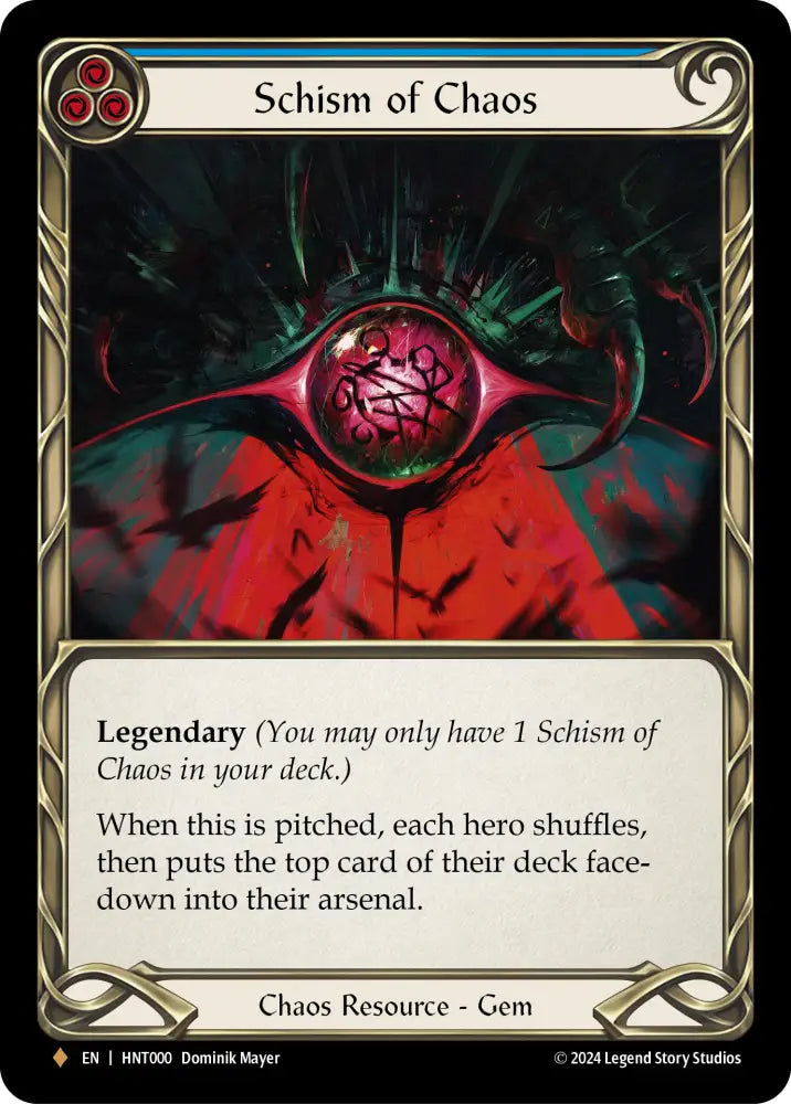 Schism of Chaos [The Hunted] Rainbow Foil - Flesh And Blood Single