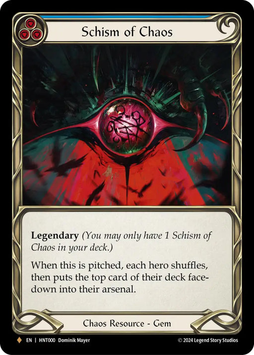 Schism of Chaos [The Hunted] Rainbow Foil - Flesh And Blood Single