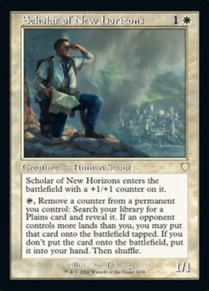 Scholar of New Horizons (Retro) [The Brothers’ War Commander] - MTG Single