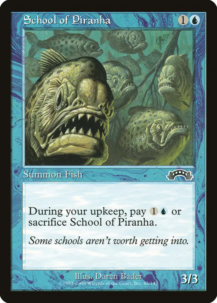 School of Piranha [Exodus] - MTG Single