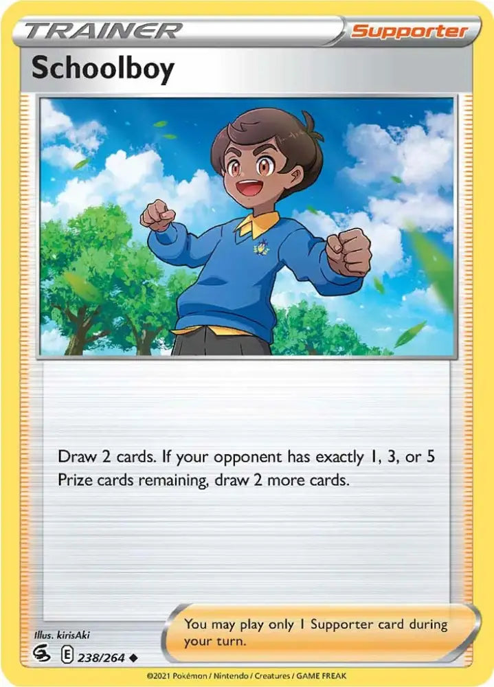 Schoolboy (238/264) [Sword & Shield: Fusion Strike] - Pokemon Single