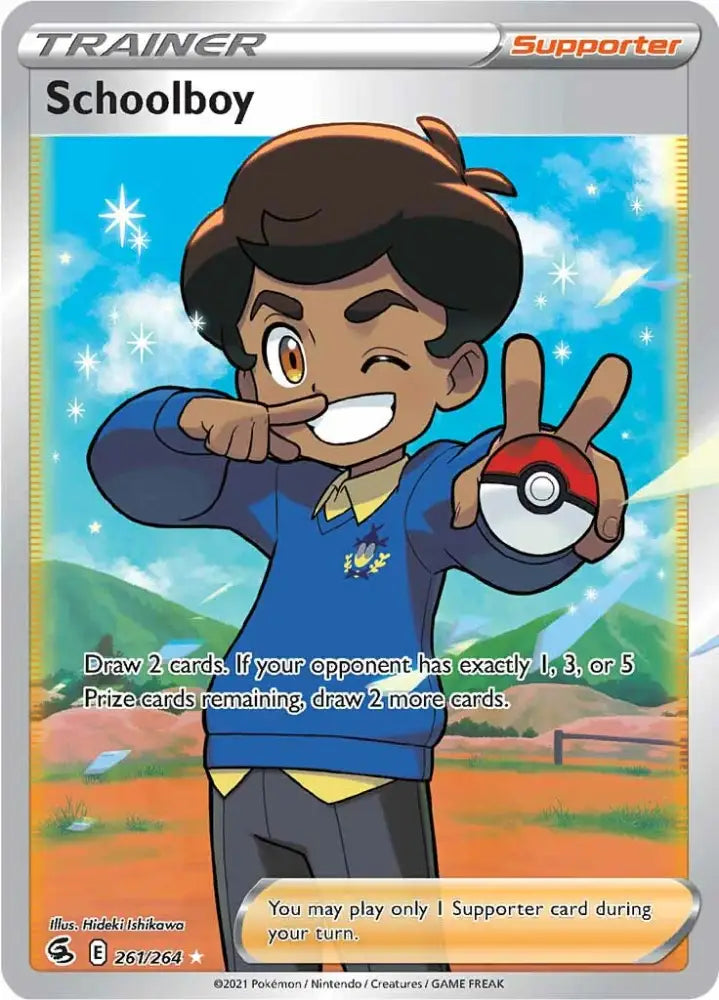 Schoolboy (261/264) [Sword & Shield: Fusion Strike] - Pokemon Single