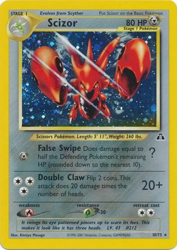 Scizor (10/75) [Neo Discovery Unlimited] - Pokemon Single