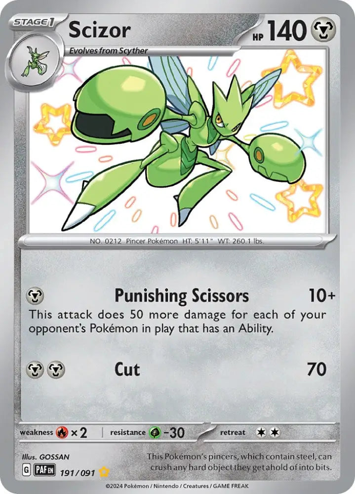 Scizor (191/091) [Scarlet & Violet: Paldean Fates] - Pokemon Single
