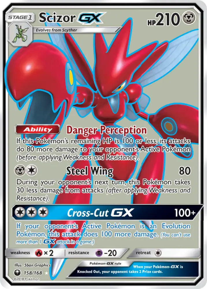 Scizor GX (158/168) [Sun & Moon: Celestial Storm] - Pokemon Single