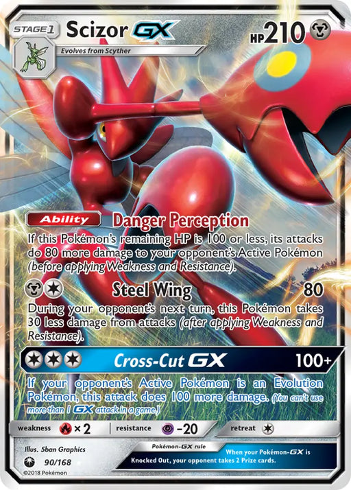 Scizor GX (90/168) [Sun & Moon: Celestial Storm] - Pokemon Single