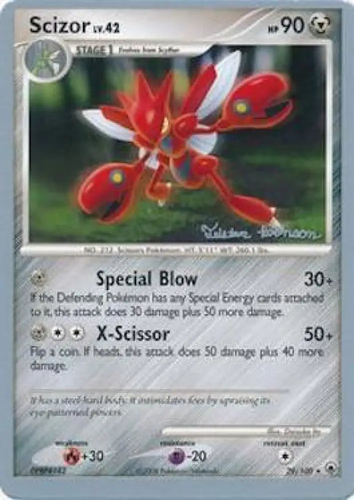 Scizor LV.42 (29/100) (Intimidation - Tristan Robinson) [World Championships 2008] - Pokemon Single