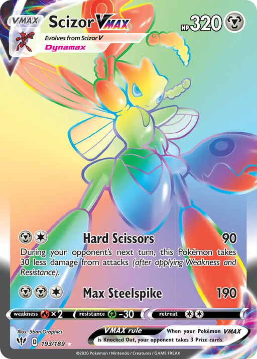 Scizor VMAX (193/189) [Sword & Shield: Darkness Ablaze] - Pokemon Single