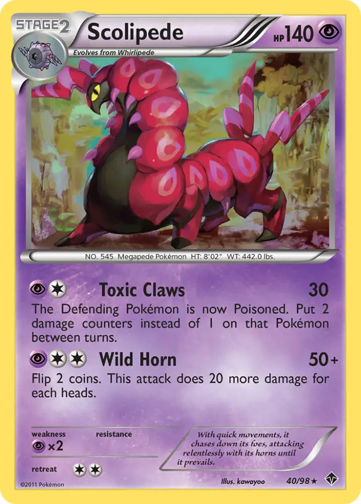 Scolipede (40/98) [Black & White: Emerging Powers] - Pokemon Single