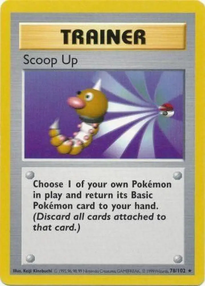 Scoop Up (78/102) [Base Set Shadowless Unlimited] - Pokemon Single