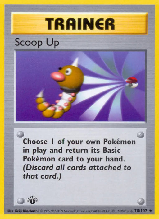 Scoop Up (78/102) (Shadowless) [Base Set 1st Edition] - Pokemon Single