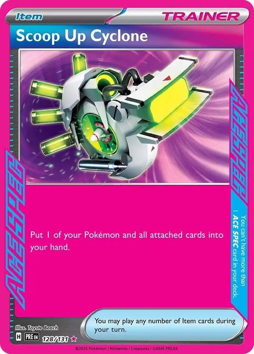 Scoop Up Cyclone (128/131) [Scarlet & Violet: Prismatic Evolutions] - Pokemon Single