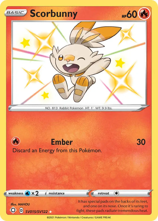 Scorbunny (SV015/SV122) [Sword & Shield: Shining Fates] - Pokemon Single