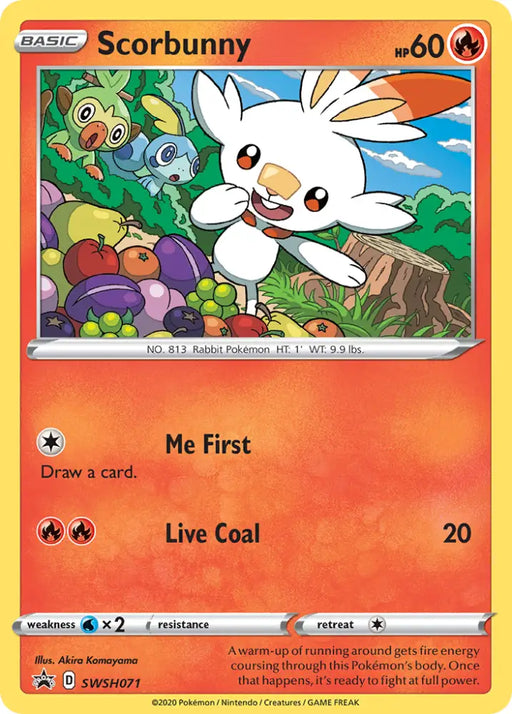 Scorbunny (SWSH071) [Sword & Shield: Black Star Promos] - Pokemon Single