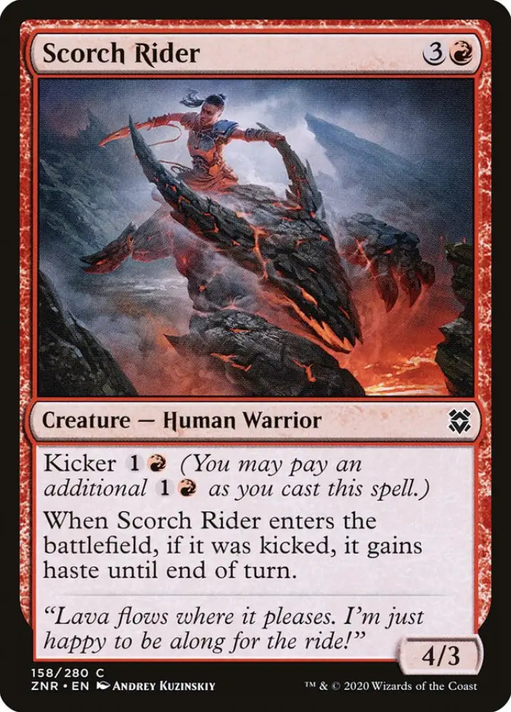 Scorch Rider [Zendikar Rising] - MTG Single