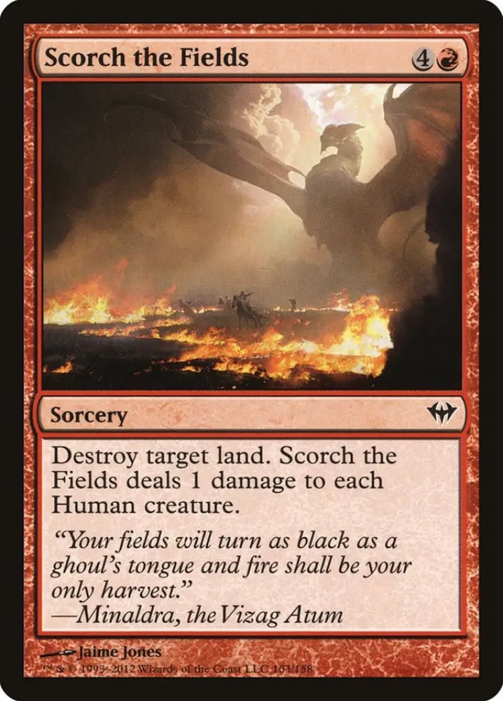 Scorch the Fields [Dark Ascension] - MTG Single