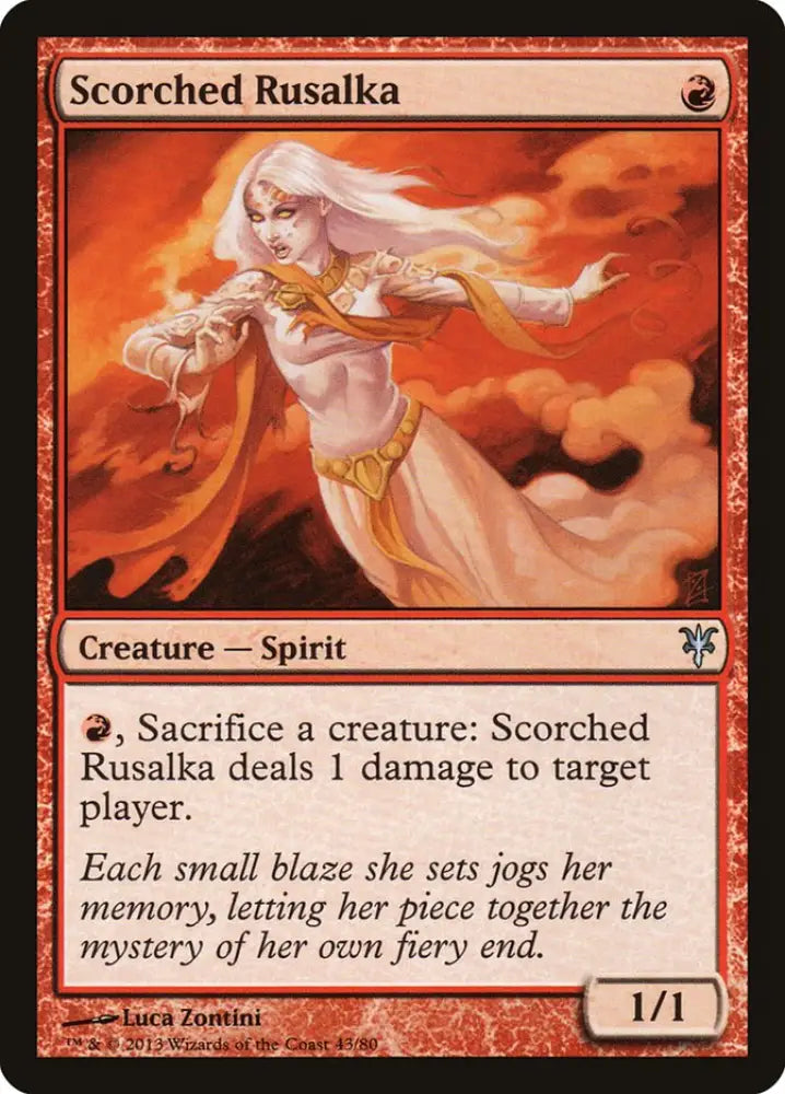 Scorched Rusalka [Duel Decks: Sorin vs. Tibalt] - MTG Single