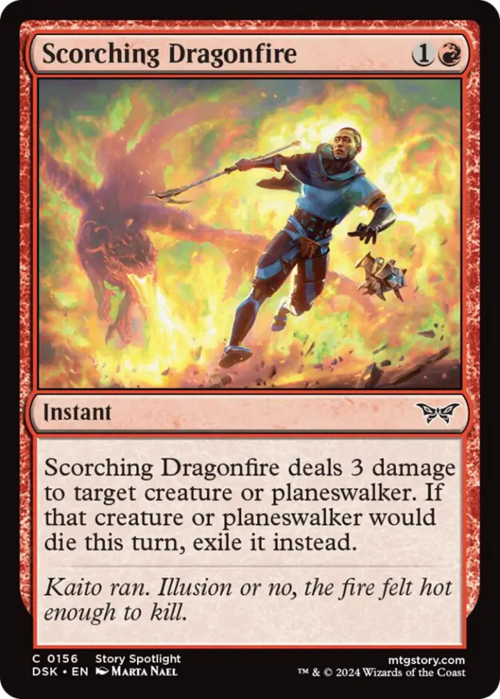 Scorching Dragonfire [Duskmourn: House of Horror] - MTG Single