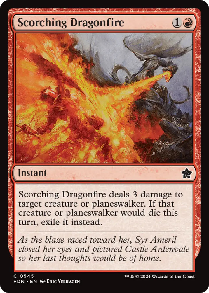 Scorching Dragonfire [Foundations] - MTG Single