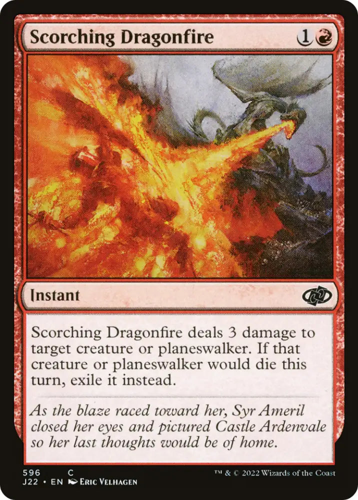 Scorching Dragonfire [Jumpstart 2022] - MTG Single