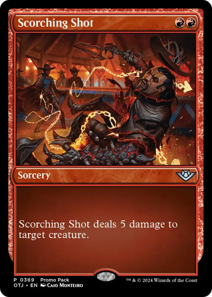 Scorching Shot (Promo Pack) [Outlaws of Thunder Junction Promos] - MTG Single