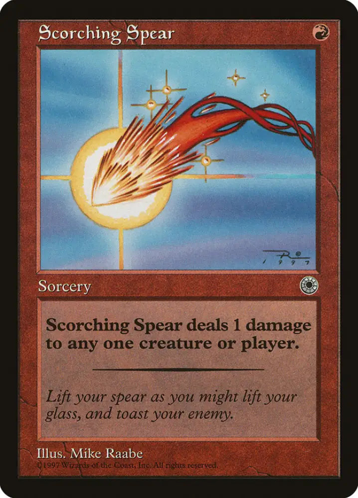 Scorching Spear [Portal] - MTG Single