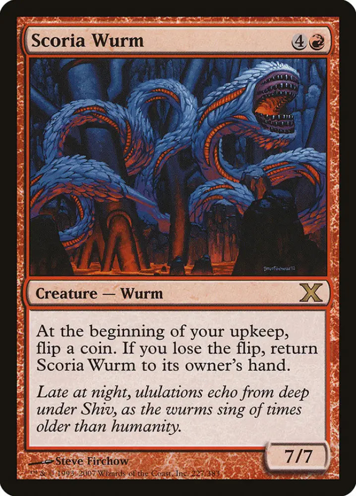 Scoria Wurm [Tenth Edition] - MTG Single
