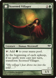 Scorned Villager // Moonscarred Werewolf [Dark Ascension] - MTG Single