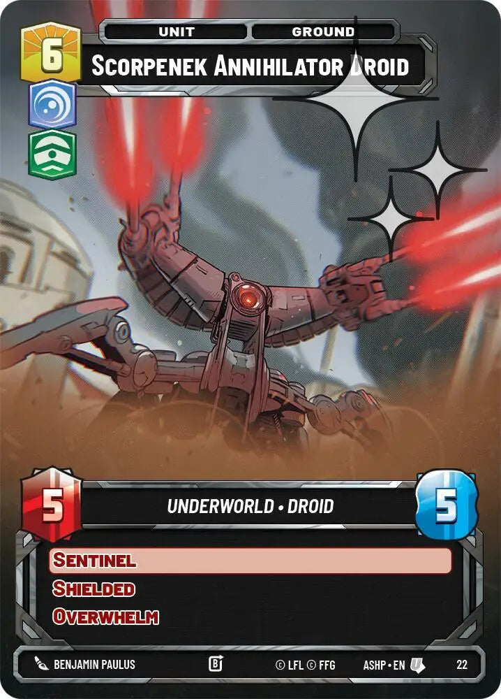 Scorpenek Annihilator Droid (Foil) (22) [Ashes of the Empire - Weekly Play Promos]